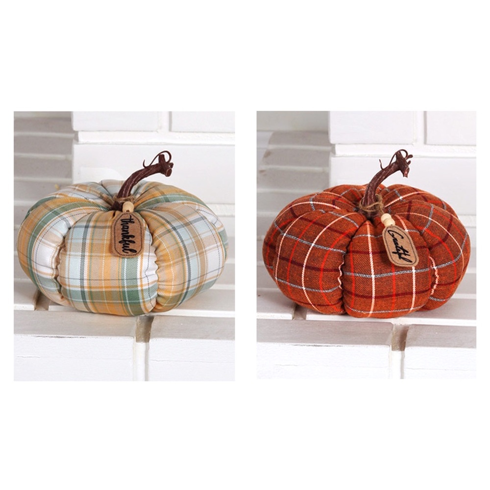 Decorative Plush Pumpkin Set